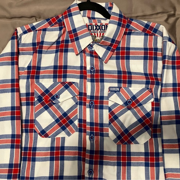 Dixon Red and Blue Plaid Shirt sz M - Picture 1 of 7